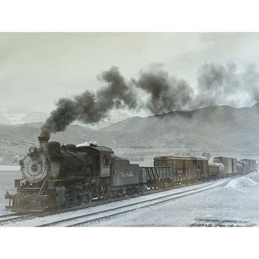 Kindig Black & White Photo DRGW Rio Grande Train #1193 Charleston Utah 1947 M13 