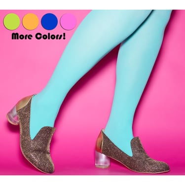 Fun Colorful Tights Semi-Opaque Hose 