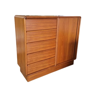 Mobelfabrik Teak Tambour Door Gentleman Chest / Dresser 