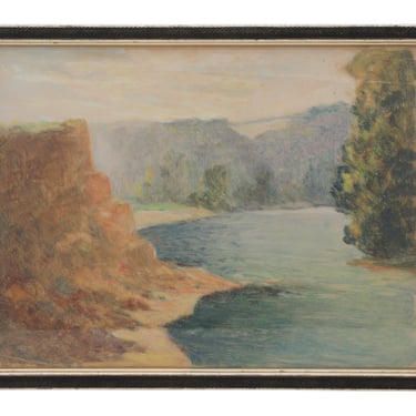 Framed Vintage Landscape Painting IV