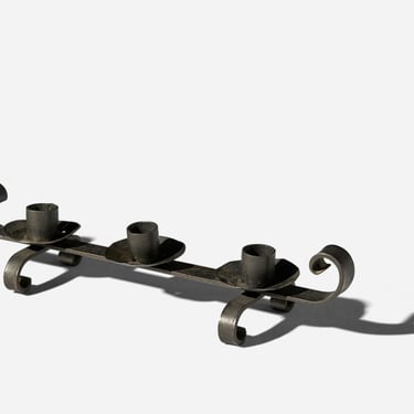 French wrought iron candelabra 