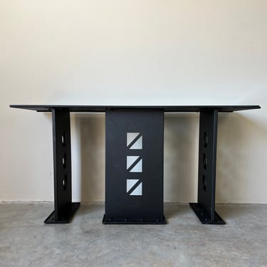 80's Postmodern Italian Design Geometric Console Table 