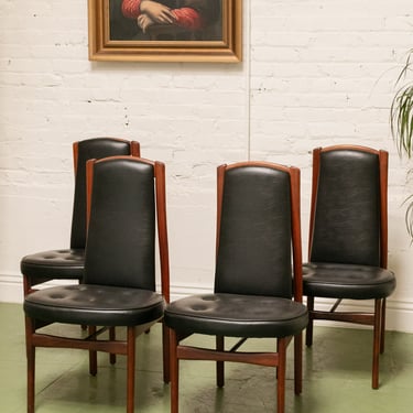 Set of 4 Danish Mid Century Dining Chairs