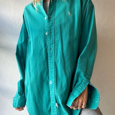 90s ‘Ralph Lauren’ Cotton Oxford / Medium 