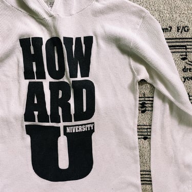 Vintage Howard University Hooded Tshirt (‘90s - ‘00s)