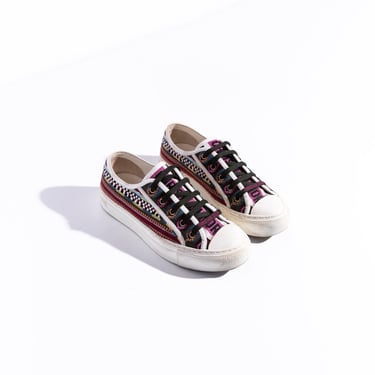 CHRISTIAN DIOR Colorful Embroidered Sneakers (Sz. 37)