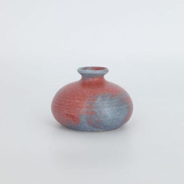 Small Mid-Century Scandinavian Modern Collectible Two-color Stoneware Vase, 1960s 