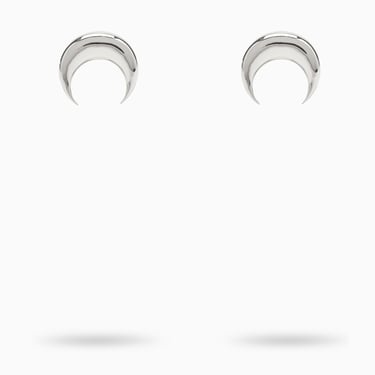 Marine Serre Moon Silver-Tone Earrings Women