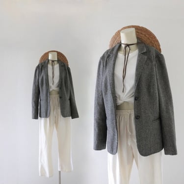 wool tweed jacket - m 