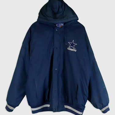 Vintage NFL Cowboys Insulated Jacket Sz XL