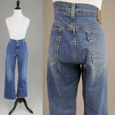 90s Levi's 515 Jeans - 33.5 waist - Blue Denim Pants - Boot Cut Lower Rise - Vintage 1990s - 28.75