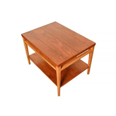 Lane Tuxedo Side Table Walnut Mid Century Modern Lane Bow Tie 