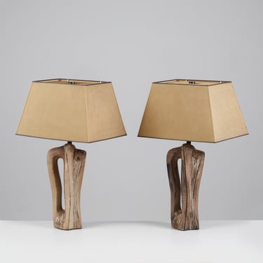 Pair of Marianna Von Allesch Ceramic Lamps 