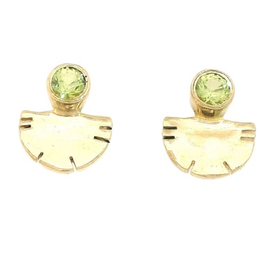 Colorado Peridot Aquilla Stud Earrings