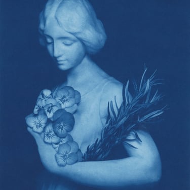 David Sokosh | "Ophelia with Pansies and Rosemary" 14"x18"