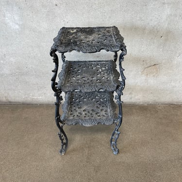 Vintage Cast Metal Side Table