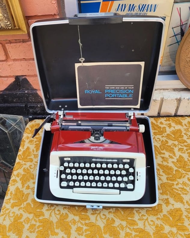 Royal Precision Typewriter with Case