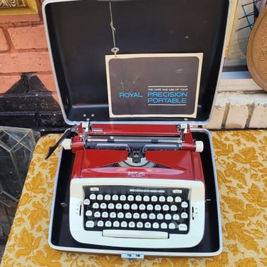 Royal Precision Typewriter with Case