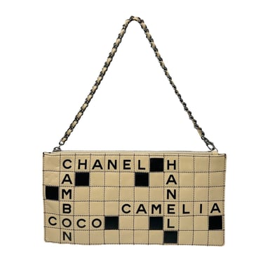 Chanel Leather Crossword Shoulder Bag