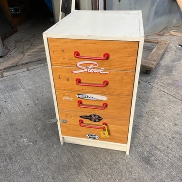 Wood file cabinet 16x20x27&quot; tall