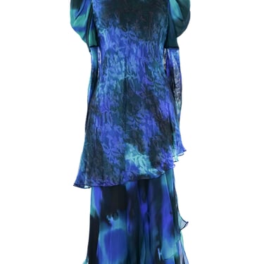 Judy Hornby Layered Silk Ombre Dress