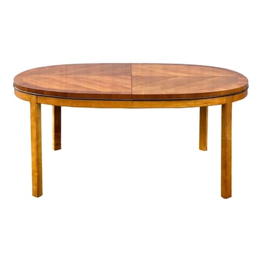 Hickory Manufacturing Oval Yew Wood Dining Table 