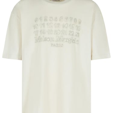 Maison Margiela Ivory Cotton T-Shirt Men