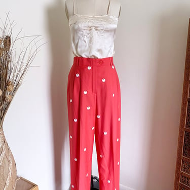 Vintage Escada Trousers, High Waisted, 26