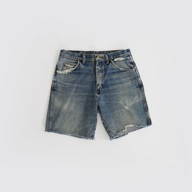 80s Wrangler cut off jean shorts | Vintage 1980s Wrangler jean shorts W32 