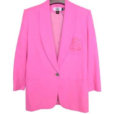 Hot Pink Flourish Blazer
