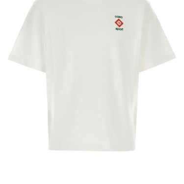 Casablanca Unisex White Cotton Oversize T-Shirt