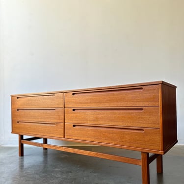 Nils Jonsson Danish Teak 6-Drawer Dresser Credenza for HJN Møbler 