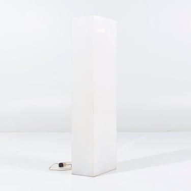 Mid Century White Acrylic Floor Lamp - mcm 