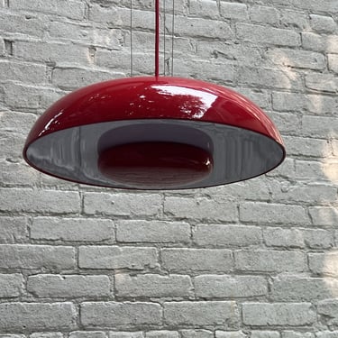 Red Flying Saucer Metal Pendant Hanging Lamp 