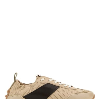 Tod's Woman Beige Leather Sneakers