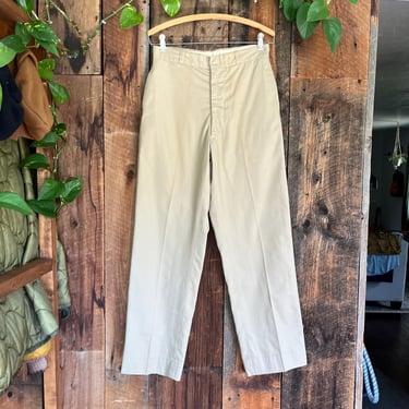 Vintage 60s 1969 Vietnam War Twill Trousers size 28 waist 