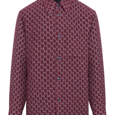 Gucci Men Gg Wool Shirt