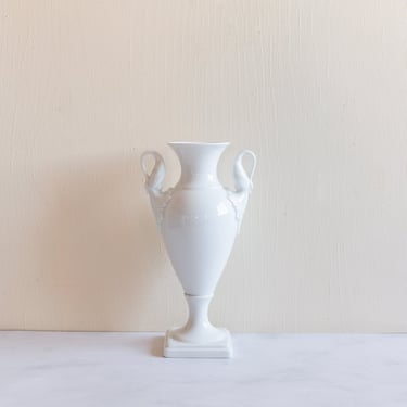 rare 1960s kaiser porcelain swan vase