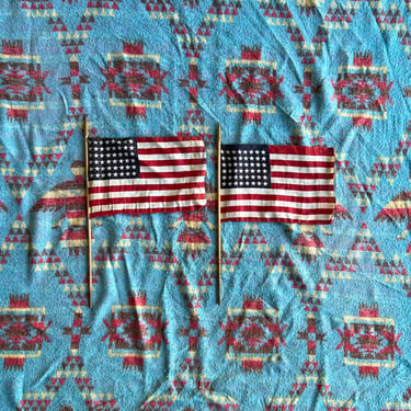 Vintage Pair of 48 Star Parade Flags 