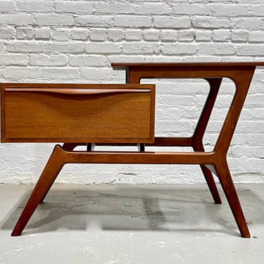 STUNNING Mid Century Modern Handcrafted Teak Entryway CABINET / End Table / CONSOLE 