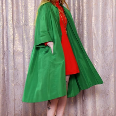 I. Magnin Taffeta Opera Coat XS-M