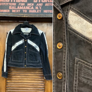 Vintage 1970’s “Roncelli” Denim Jacket, 70’s Denim Jacket, 70’s Western Wear, 70’s Fitted Jacket, Vintage Clothing 