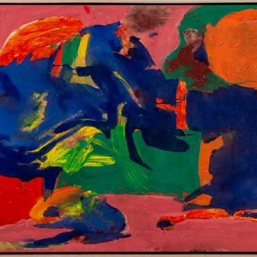 Contemporary School Abstract Mixed Media on Canvas