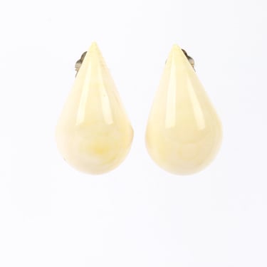 Bone Teardrop Earrings