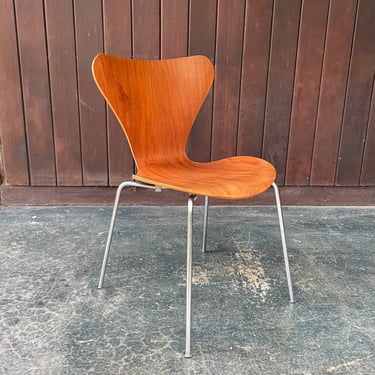 Arne Jacobsen ANT Teak Dining Side Chair Danish Vintage Mid-Century Fritz Hansen 