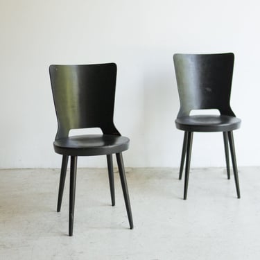 Pair of Painted Baumann Dining Chairs