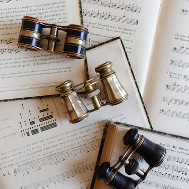 antique french opera glasses