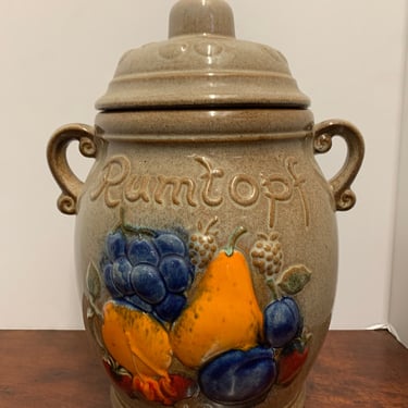 Vintage Rumtoph Pottery Cookie/Fruit Jar 