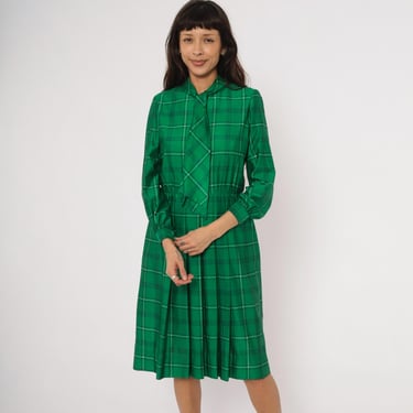 Vintage 60s Tartan Plaid Dress Long Wool 60s | American Archive - San  Diego, CA | ATTIC