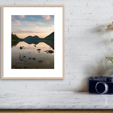 Acadia National Park Print, Nature Photography, Forest Mountain Lake Print, Maine Wall Art, Travel Wall Art, Jordan Pond Photo, Landscape 